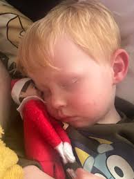 Do you let your kids touch or hug their elf (elves) goodbye ? I never have  but I have taken a picture of their elf snuggled up next to them in bed