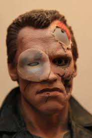 Painting my Terminator 1 bust.