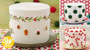 From fondant to icing sugar, royal icing to marzipan, we've got lots of easy designs for you to try with our classic christmas cake recipe. 3 Amazingly Easy Christmas Cake Ideas Wilton Youtube