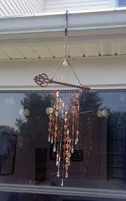 Sold rick.windchime, massive antique crystal ornate floral pierced brass global collected wind chime.one of a kind uniqueness,artistry Key And Crystal Wind Chime A Smith Of All Trades