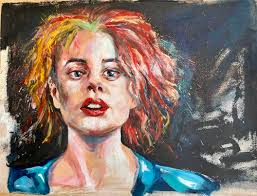 Rachael" by Michael Rehr-Hoffmann (2025) : Painting Acrylic, Pencil