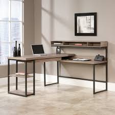 Rectangular rustic aged brown/black 2 drawer writing desk with solid wood material. Oak L Shaped Desk Ideas On Foter