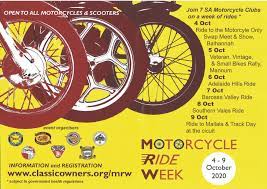Motorcycle Ride Week The Classic Owners Motorcycle Club Inc