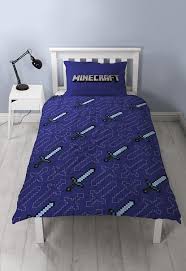 Everyone needs to sleep, even npcs and avatars. Amazon Com Minecraft Single Poly Reversible 2 In 1 Design Cotton Duvet Cover Set Clothing