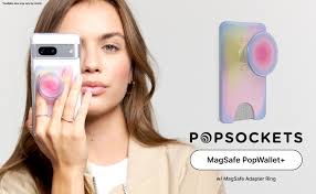 PopSockets Phone Wallet with Expanding Grip, Phone Card Holder, Wireless  Charging Compatible, Wallet Compatible with MagSafe