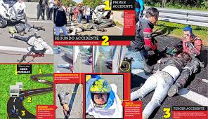 En el percance estuvieron involucradas 10 motos, dos tráileres y tres vehículos particulares. Bncjjawnzzxsrm