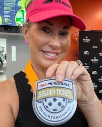 I was the first gold ticket qualifier for 2025 Nationals! ✨ Punched my gold  ticket in both women's doubles and mixed doubles at the beautiful new  facility in Robbinsville, NJ (Pickle House)!