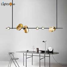 Nordic Art Lighting Bar Pendant Lamp Beauty Salon Lighting Creative Hong Kong Style Luxury Strip Pendant Lights Pendant Lights Aliexpress Led Decor Pendant Lamp Living Room Chandelier Creative