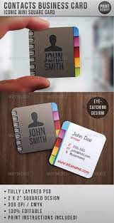 Business cards are commonly used by professionals such as business owners, lawyers, editors, accountants, and more, to create a wide range of network and connection. Contacts Business Card Square Business Cards Business Cards Creative Square Business Cards Design