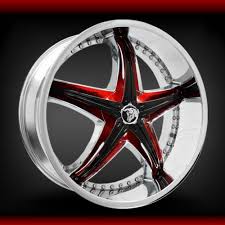 Black And Red Truck Rims 20 Inch Bcc Chrome Wheels City Wheel Rims Wheel Custom Wheels