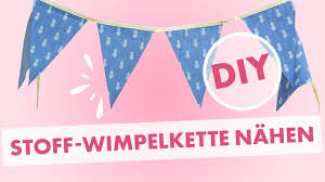 Maybe you would like to learn more about one of these? Anleitung Wanddekoration Wimpelkette Aus Stoff Nahen Lernen In Nur 10 Min Youtube