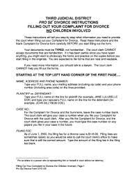 Available time of the child and parents. Summit County Dissolution Fill Online Printable Fillable Blank Pdffiller