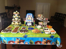 Dessert And Snack Table At Our Toy Story Party Toy Story Birthday Party Toy Story Party Toy Story Birthday