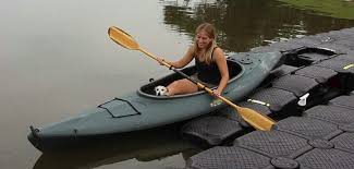 Getting into kayak can be difficult if you are not familiar with the basics. Kayak Dock Paddle On Docking Slide Off Launching Storage Kayaking Lake Dock Boat Dock