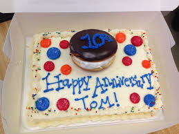 10 Year Anniversary Cake For Tom Our Store Manager At Graul S Mays Chapel Happy 10 Year Anniversary Anniversary Cake 10 Year Anniversary