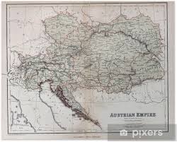 De benaming van deze kaart is tsjechisch. Poster Oude Kaart Van Oostenrijk Hongarije Tsjechie Slowakije 1870 Pixers We Leven Om Te Veranderen