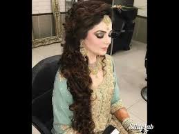 Long hair is versatile, and feminine. Pakistani Indian Party Makeup And Wedding Hair Style Youtube
