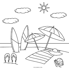 Beach scenes coloring pages are a fun way for kids of all ages to develop creativity, focus, motor skills and color recognition. Free Printable Beach Coloring Pages For Kids