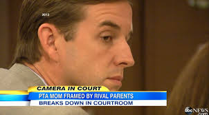 PTA volunteer openly weeps during retrial of rival parent who allegedly  planted drugs in her car