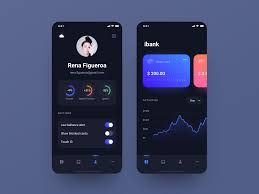 Banking App Dark Version Android App Design Banking App Mobile App Design