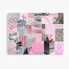 Shop unique custom made canvas prints, framed prints, posters, tapestries, and more. Pink Aesthetic Picture Collage Gifts Merchandise Redbubble