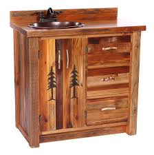 Maybe you would like to learn more about one of these? Barnwood Vanity With Carved Tree Design 36 Inch