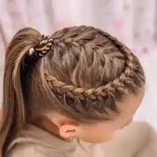 Simple hairstyles every girl can do by her own, will fit for everyday , try your own Easy Braid Video Tutorials For Kids Braid Easy Kids Tutorials Video Girls Hairdos Hair Styles Easy Braids