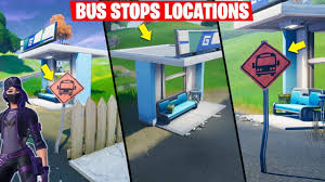 Visit Different Bus Stops All Locations Unlock Remedy Vs Toxin Purple Style Fortnite Youtube