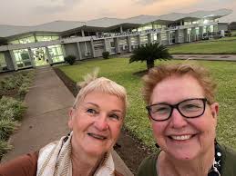 Natalie Spronk and Amelia Grace Waltman are with our partners, Beats and  Books, in JBay, South Africa with our dear friends Cornelius Chapewa Ngosa  and Primadonna Ngosa!! 50+ hours of traveling... after