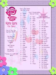 Pin By Megan Pope On Rpg Ideas My Little Pony Names My Little Pony Birthday My Little Pony Birthday Party