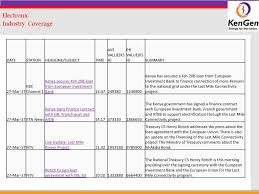 Kenya has following 81 banks with swift codes. Kengen Media Report 27th 28th March Ppt Download