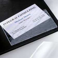 Business card cases, business card organizers, card envelopes Clear Adhesive Business Card Sleeves 100 Pieces Index Business Card Files Guides Office Products Ekbotefurniture Com