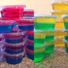 Jello Shots So Many Colorful Layers Of Jello Birthday Games For Adults Jello Shot Recipes Jello Shots
