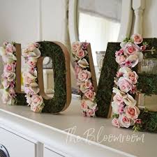 8 Love Flower Letters Bridal Shower Banners And Signs Flower Letters Shabby Chic Floral Letters Engagement Sign Pink Rose Pink Bridal Shower Flower Letters Bridal Shower Banner