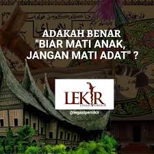 Sgrm 3103 sejarah bahasa,kesusasteraan dan kebudayaan melayu 2 dikandung adat mati dikandung tanah.adat bukan sahaja diamalkan. Legasi Pemikir Lekir On Twitter Adakah Benar Biar Mati Anak Jangan Mati Adat Oleh Taufiq Tuah Sgt Masyhur Serangkap Pepatah Melayu Iaitu Biar Mati Ank Jgn Mati Adat Makna Pribahasa Tersebut