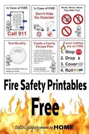 October Is Fire Safety Month Here Are 6 Free Fire Safety Posters And Notebooking Pages To Assist In Teac Fire Safety For Kids Fire Safety Free Safety Posters