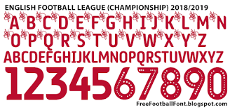 If you'd like to use any of the research from this site, please properly credit this site and provide a link back. Free Football Fonts English Football League Championship 2018 2019 Font