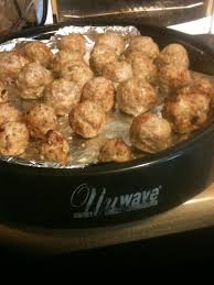Nuwave Meat Balls I Love Making My Regular Meatballs In My Nuwave So Much Healthier Beca Halogen Oven Recipes Nuwave Oven Recipes Air Fryer Recipes Healthy