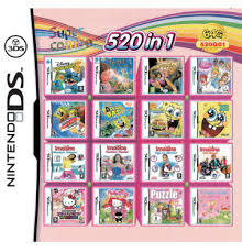 Juegos nintendo ds de chicas. Cartucho Super Combo Para Nintendo Nds 520 Juegos En 1 2ds Nuevo 3ds Aliexpress