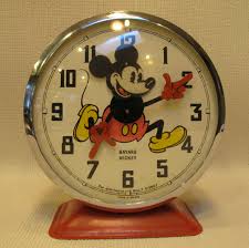 Vintage 1964 Disney Mickey Mouse Bayard French Alarm Clock Disney Clock Vintage Clock Small Clock
