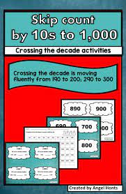 Skip Count By 10s Cross The Decade Counting By 10 Math Number Sense Math Activities Elementary