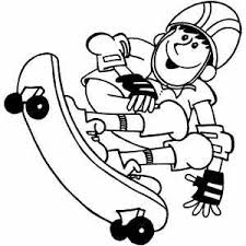 Skateboarding Boy 4 Coloring Page Coloring Pages Sports Coloring Pages Skateboard Boy