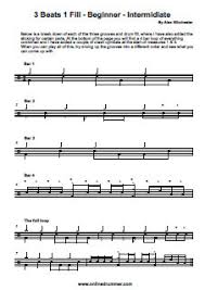 3 Beats 1 Drum Fill Beginner Intermediate Pdf