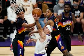 Lebron james 'ready for the challenge' of carrying load if anthony davis misses time james has had one of his worst scoring postseasons thus far Cameron Payne Ejected From Lakers Vs Suns After Altercation With Caruso Harrell Bleacher Report Latest News Videos And Highlights