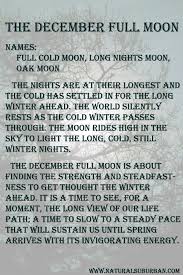 A Look At December S Full Moon From A Personal Perspective Cold Moon December Full Moon Moon Meaning