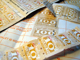 The obsolete food stamps are now treated as collectables and there's mad money being made. Trading Stamp Wikipedia