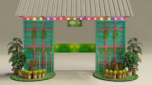 With singapore going back into phase 2, this year's hari raya aidilfitri celebration will be slightly different, minus big family gatherings. Tun Zharif Hari Raya Shopping Mall Decoration Freelance Project