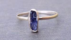 Love This Benitoite Ring Benitoite Is The Official State Gem Of California And It S One Of The Precious Gems Jewelry Benitoite Ring Natural Crystals Jewelry