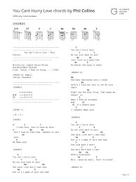 Includes transpose, capo hints, changing speed and much more. Supremes The Phil Collins You Can T Hurry Love Chords Songs Musical Compositions