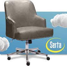 amazon com serta leighton home office chair with memory foam height adjustable desk accent chair with adjustable height desk home office chairs office chair